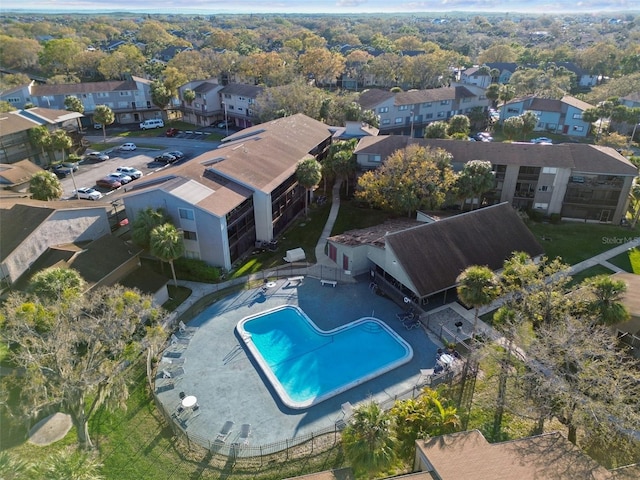 6330 Newtown Cir Unit 30B4, Tampa, FL 33615 - aerial perspective of suburban area featuring a pool