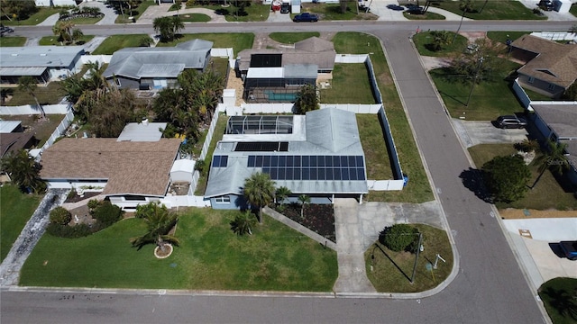 drone / aerial view featuring a residential view