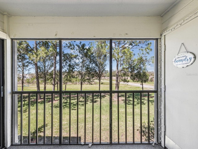 unfurnished sunroom with plenty of natural light