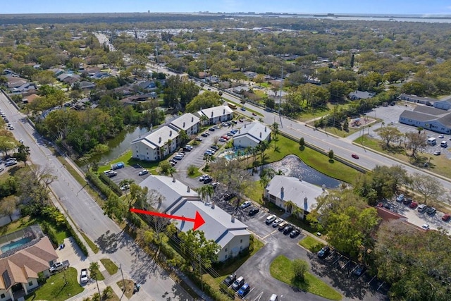 aerial view featuring a residential view