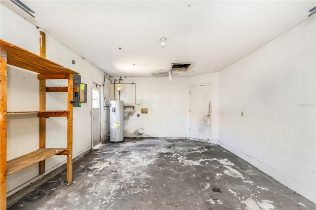 12704 128th Ln, Largo, FL 33774 - below grade area with water heater, electric panel, and a garage