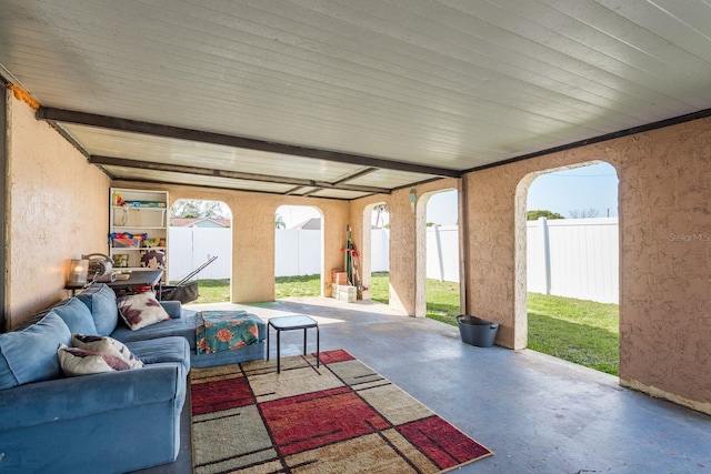 view of patio / terrace with fence