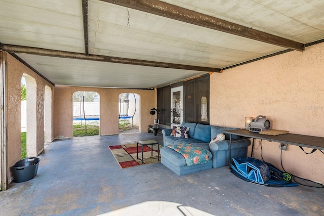 view of patio / terrace featuring an outdoor living space