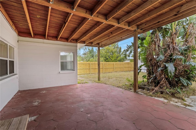 5813 18th Ave S, Gulfport, FL 33707 - view of patio featuring fence