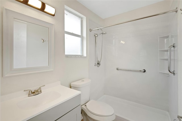 5813 18th Ave S, Gulfport, FL 33707 - full bathroom with toilet, vanity, and walk in shower