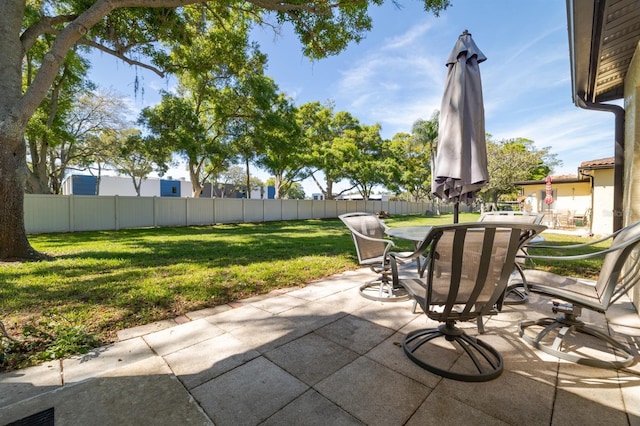 view of patio / terrace with fence private yard