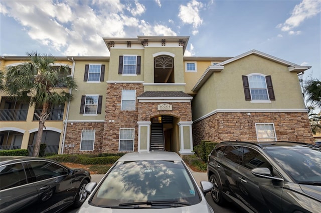 view of front of home featuring stucco siding