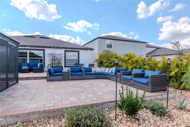 view of patio / terrace featuring an outdoor hangout area