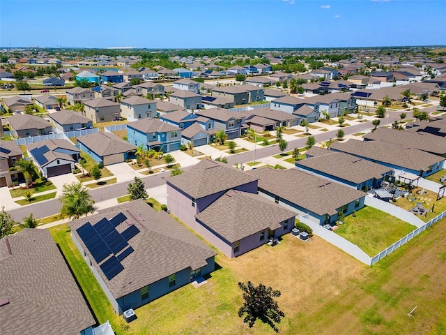 bird's eye view featuring a residential view
