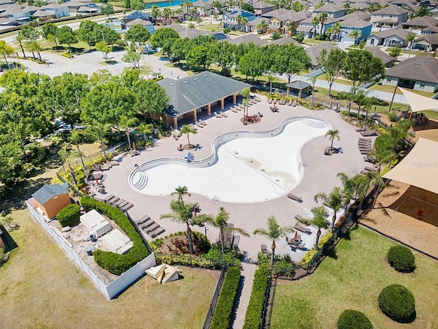 drone / aerial view featuring a residential view