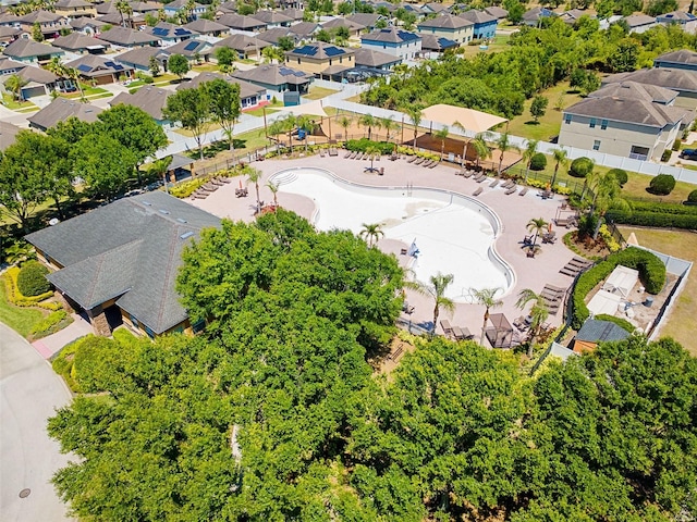 bird's eye view featuring a residential view