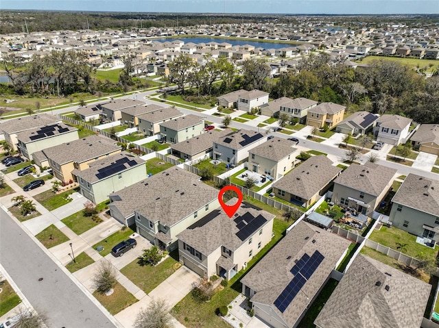 bird's eye view featuring a residential view