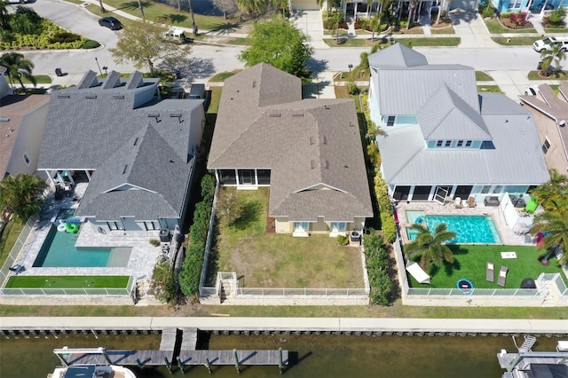 birds eye view of property featuring a residential view