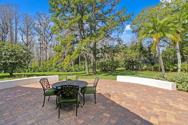 view of patio / terrace with outdoor dining area