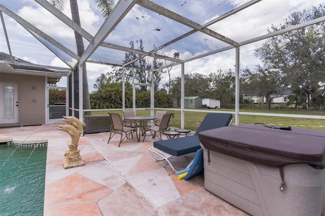 view of sunroom / solarium