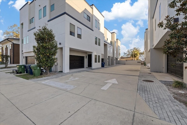 view of road with a residential view