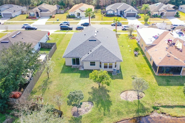 bird's eye view featuring a residential view