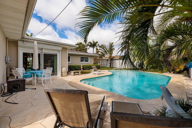 2340 W Bay Isle Dr SE, Saint Petersburg, FL 33705 - view of swimming pool with a patio and a fenced in pool