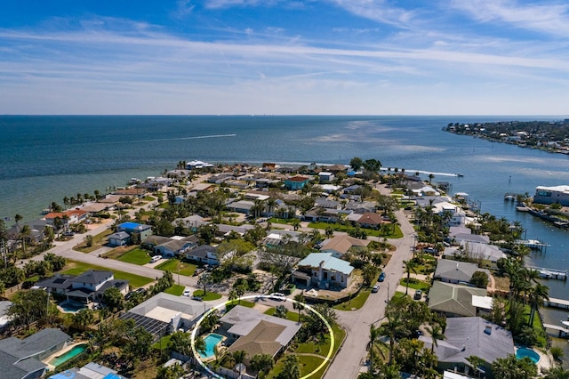 2340 W Bay Isle Dr SE, Saint Petersburg, FL 33705 - aerial view featuring a water view and a residential view