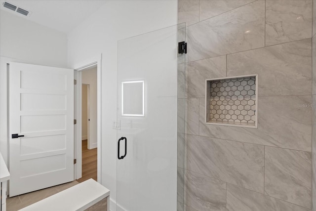 3902 E Henry Ave, Tampa, FL 33610 - bathroom with visible vents and a stall shower