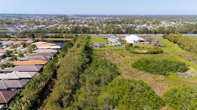 bird's eye view with a residential view