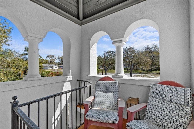 view of balcony