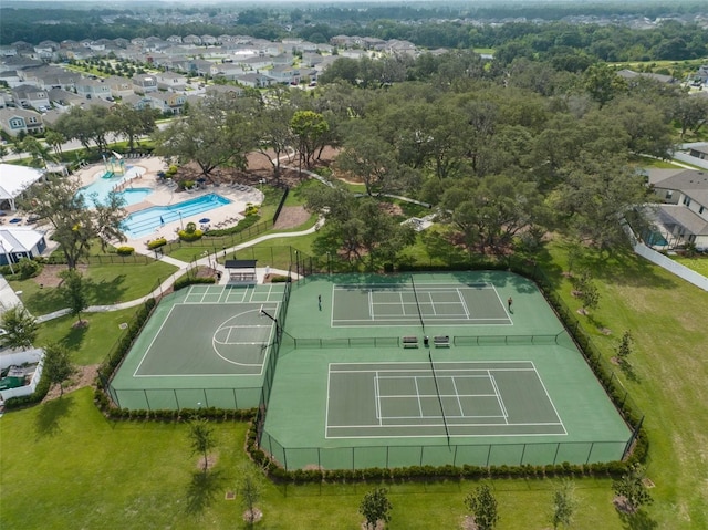 birds eye view of property