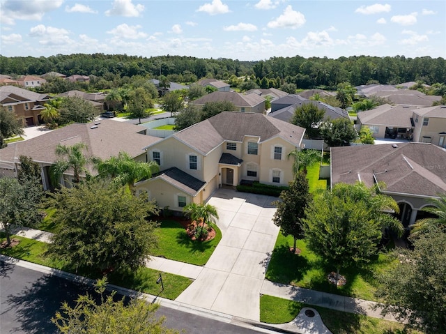 bird's eye view featuring a residential view