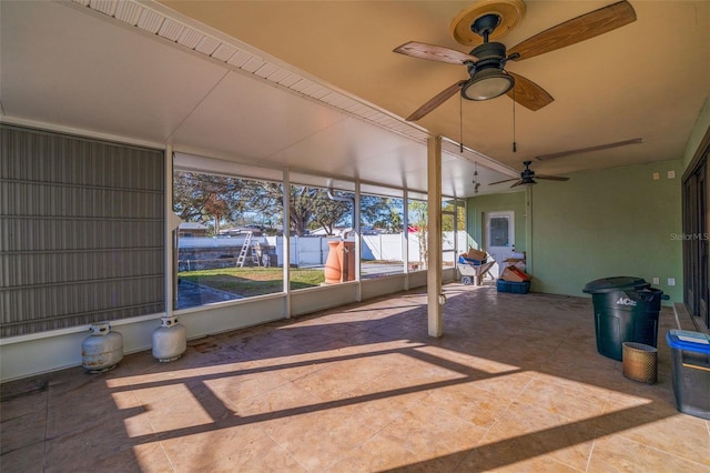 view of sunroom