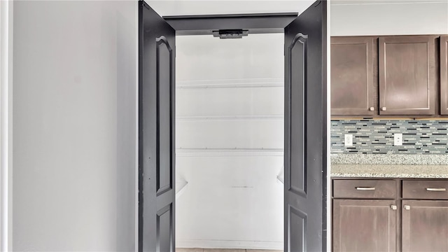 interior details featuring backsplash