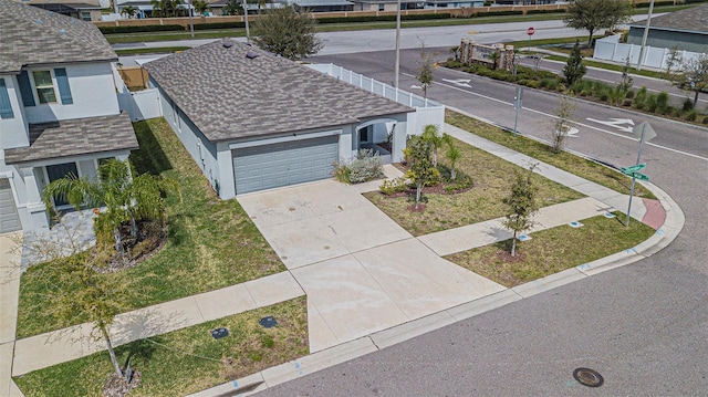 birds eye view of property featuring a residential view