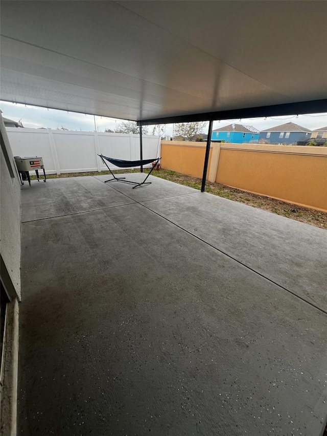 view of patio with fence