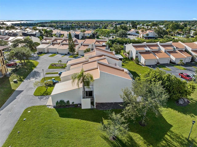 bird's eye view with a residential view