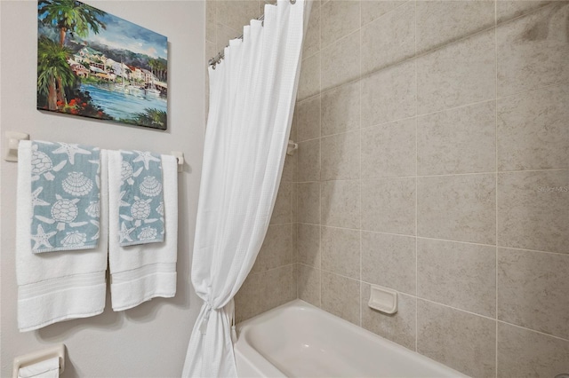 1467 Twin Villas Way, Dunedin, FL 34698 - full bathroom featuring shower / bathtub combination with curtain