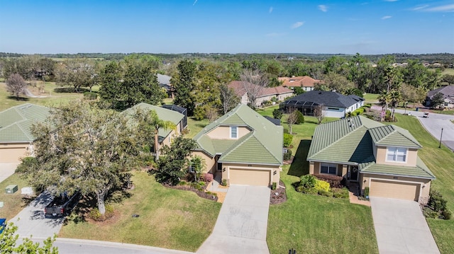 aerial view featuring a residential view