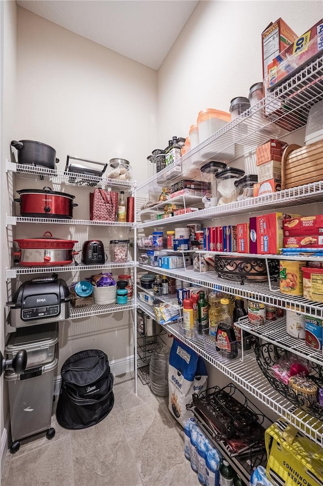 view of pantry