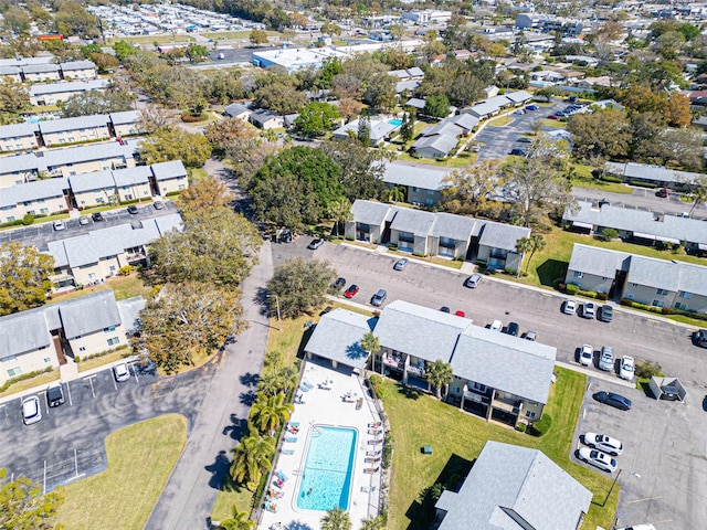 drone / aerial view featuring a residential view