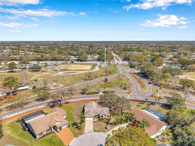 bird's eye view with a residential view