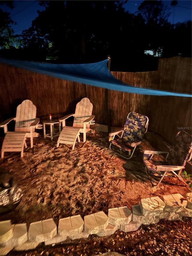 1859 Oklahoma Ave NE, Saint Petersburg, FL 33703 - view of patio at night