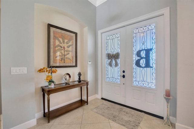 4411 Culbreath Rd, Valrico, FL 33596 - foyer featuring light tile patterned floors and baseboards