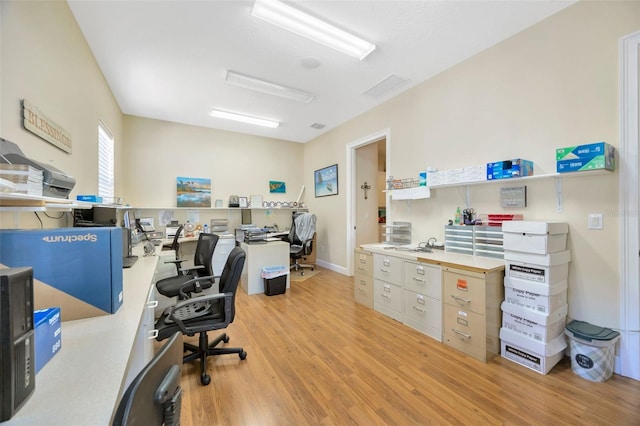 4411 Culbreath Rd, Valrico, FL 33596 - office featuring visible vents and light wood-type flooring