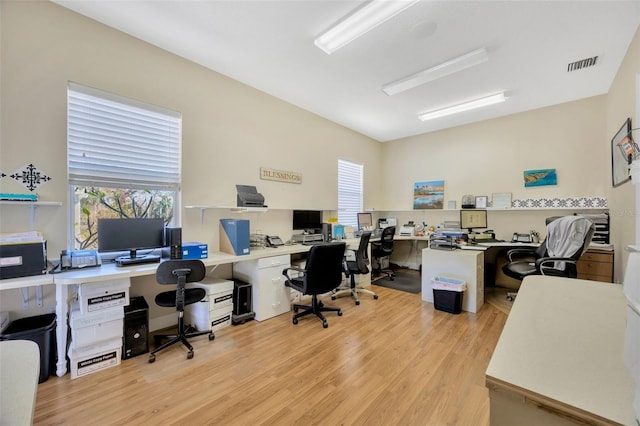 4411 Culbreath Rd, Valrico, FL 33596 - office with visible vents and light wood-style flooring