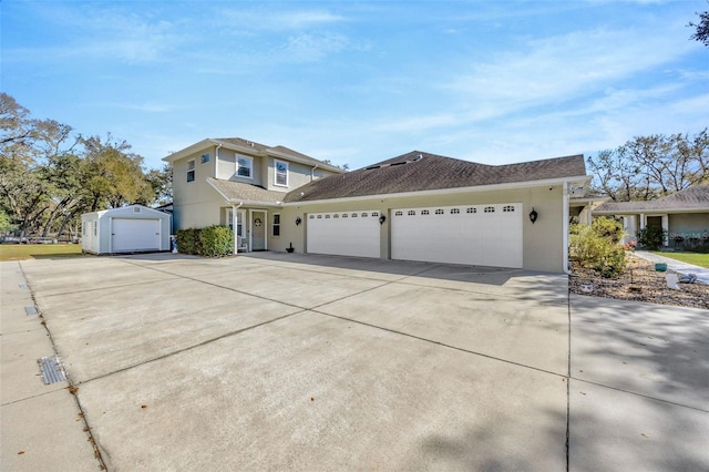 4411 Culbreath Rd, Valrico, FL 33596 - traditional-style home featuring stucco siding, concrete driveway, and an attached garage