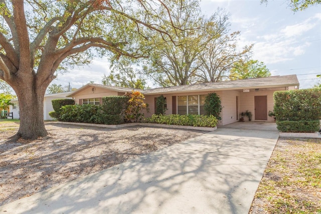 view of ranch-style home