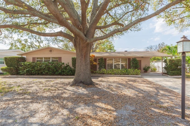 view of ranch-style home