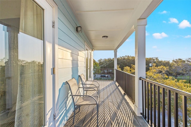 view of balcony