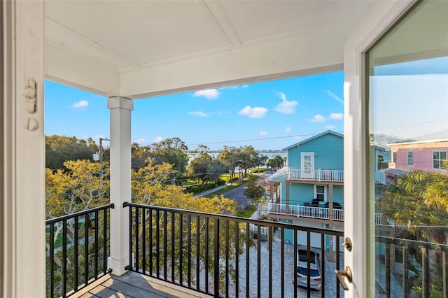 view of balcony