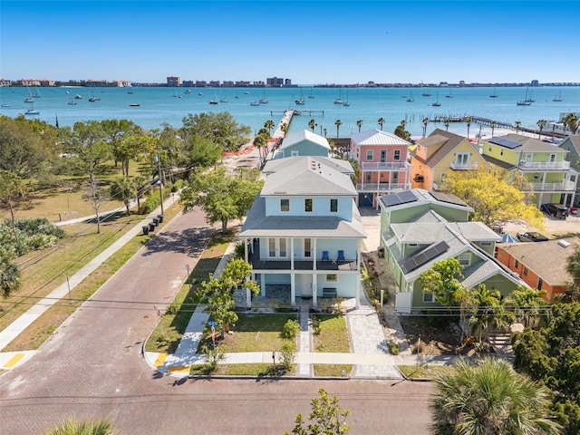 5402 31st Ave S, Gulfport, FL 33707 - aerial view featuring a residential view and a water view