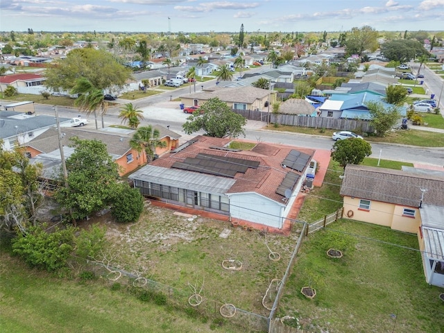 drone / aerial view featuring a residential view