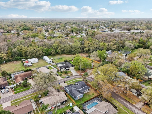 bird's eye view with a residential view